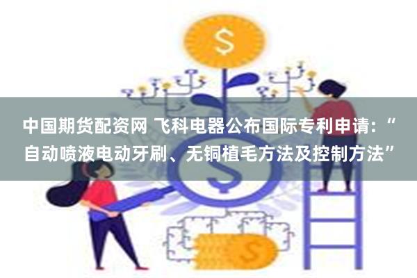 中国期货配资网 飞科电器公布国际专利申请: “自动喷液电动牙刷、无铜植毛方法及控制方法”