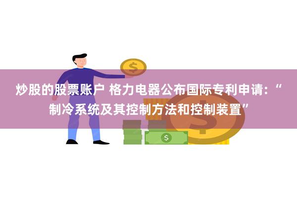 炒股的股票账户 格力电器公布国际专利申请: “制冷系统及其控制方法和控制装置”